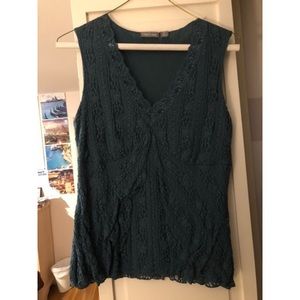 Dark green / turquoise lace top!